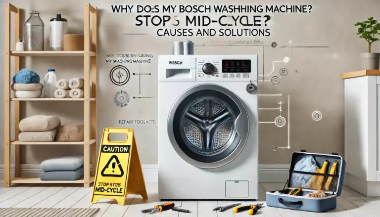 Стиральная машина Bosch останавливается в процессе стирки причины и решение