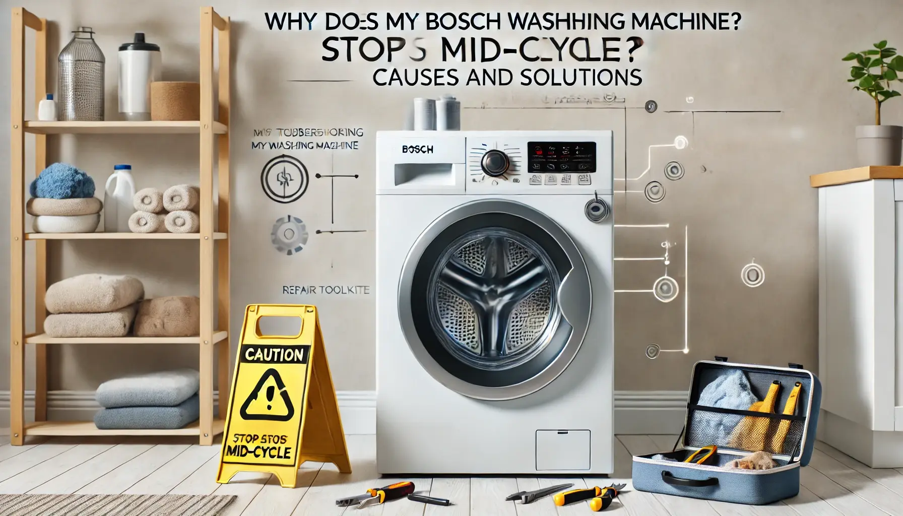 Стиральная машина Bosch останавливается в процессе стирки причины и решение