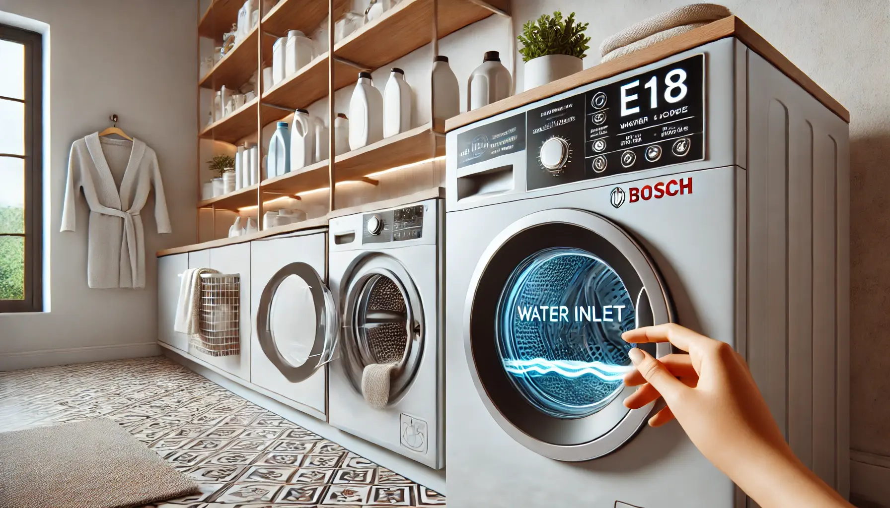 Стиральная машина Bosch ошибка с подачей воды – причины и решения 🚿🔧
