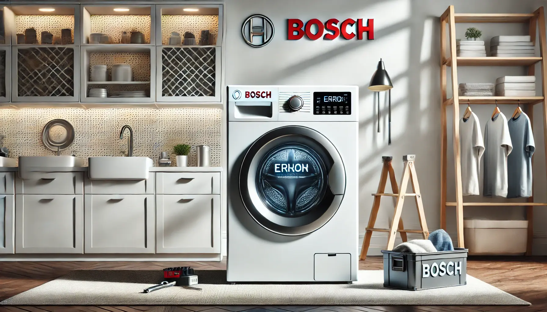 Стиральная машина Bosch показывает ошибку на дисплее что делать