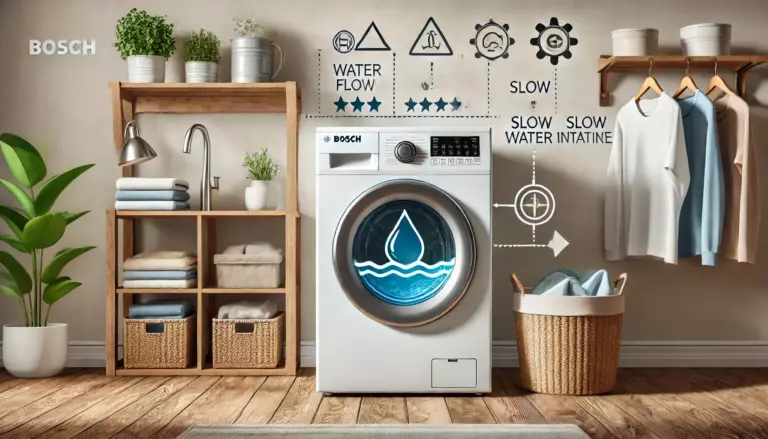 Стиральная машина Bosch слишком долго набирает воду причины и решения 🚰