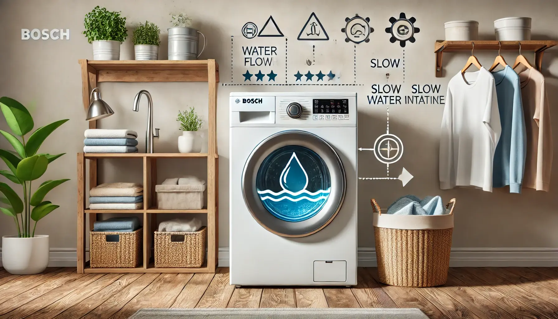 Стиральная машина Bosch слишком долго набирает воду причины и решения 🚰