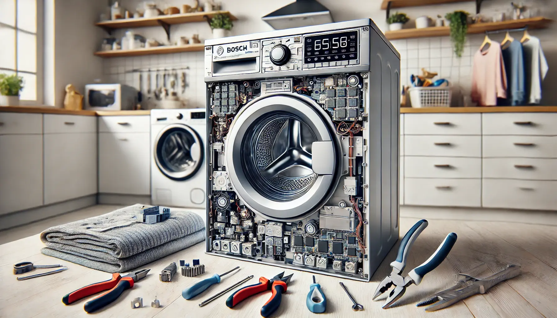 Замена модуля управления в стиральной машине Bosch Logixx 6 Sensitive