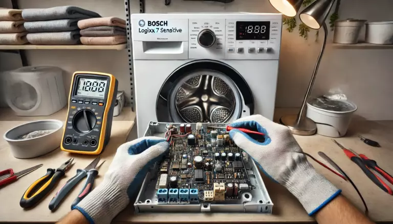 Замена предохранителя в стиральной машине Bosch Logixx 7 Sensitive Полная инструкция