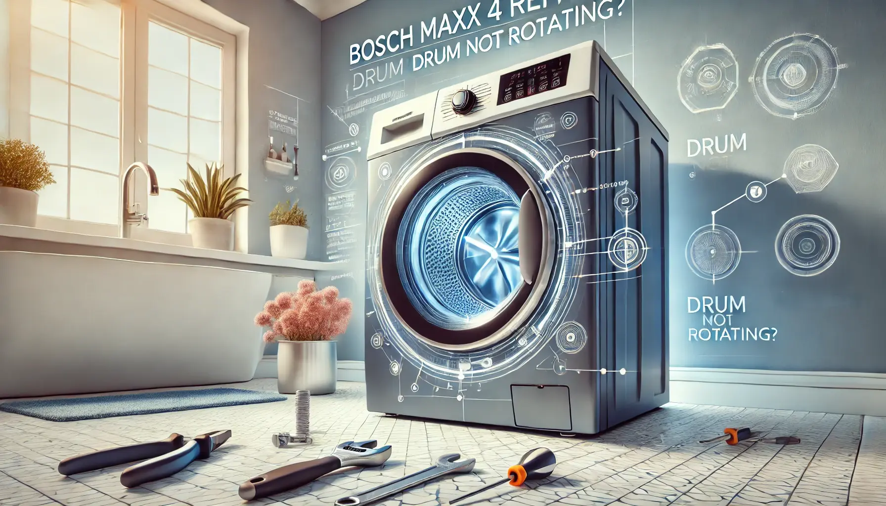 Стиральная машина Bosch Maxx 4 барабан не вращается — причины, ремонт и цены 💡
