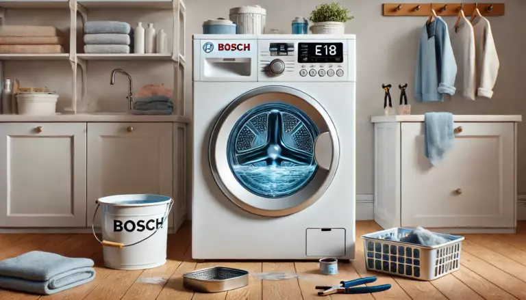 Почему стиральная машина Bosch зависает на этапе полоскания 🚨