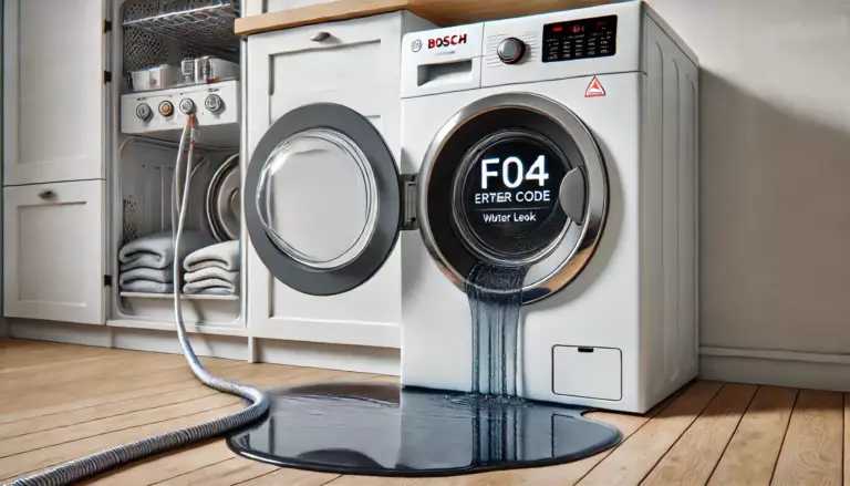 ❗ Ошибка F04 E04 на стиральной машине Bosch — Обнаружена утечка воды что делать