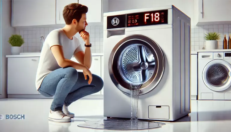 🔧 Код ошибки F03 d02 E03 F18 в стиральной машине Bosch — что значит и как устранить